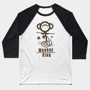 Monkey King - Brown Baseball T-Shirt